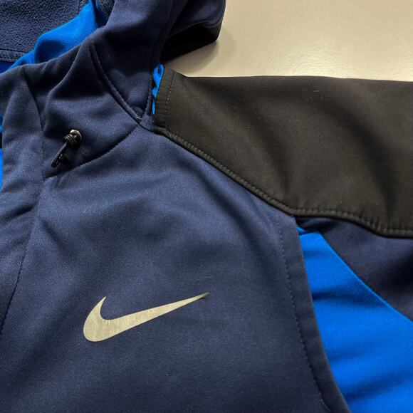 Nike Men Hiper Elite Hoodie Jacket M Therma Fit Full Zip Winterized Vent Motion - Picture 11 of 15